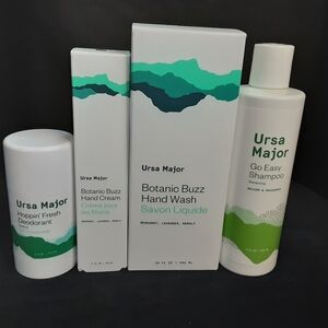 Ursa Major Bundle Includes 1 Deo,1 Buzz Hand Wash,hand Cream And Go Shampoo New